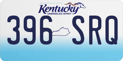 KY license plate 396SRQ