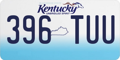 KY license plate 396TUU
