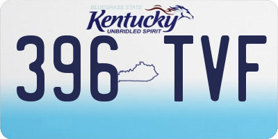 KY license plate 396TVF