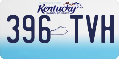 KY license plate 396TVH