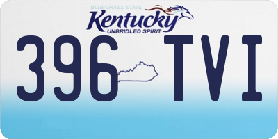 KY license plate 396TVI