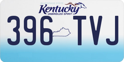 KY license plate 396TVJ
