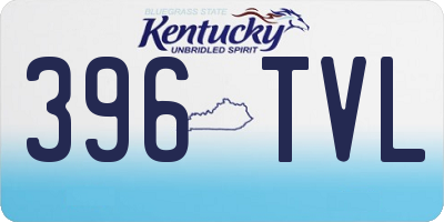KY license plate 396TVL