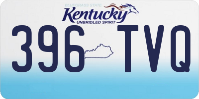 KY license plate 396TVQ