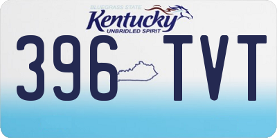 KY license plate 396TVT