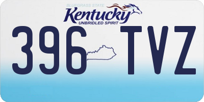 KY license plate 396TVZ