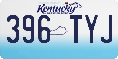 KY license plate 396TYJ