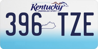 KY license plate 396TZE