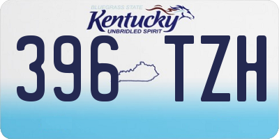 KY license plate 396TZH