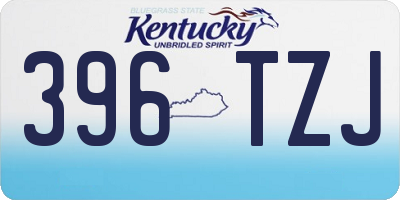 KY license plate 396TZJ