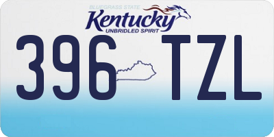 KY license plate 396TZL