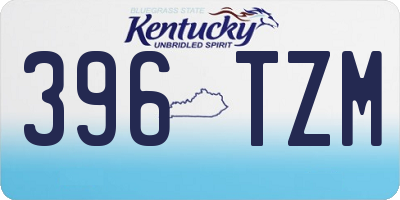 KY license plate 396TZM
