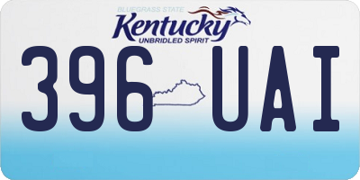 KY license plate 396UAI