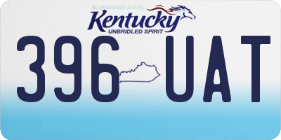 KY license plate 396UAT
