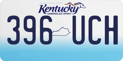 KY license plate 396UCH