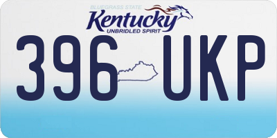 KY license plate 396UKP