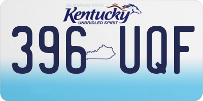 KY license plate 396UQF