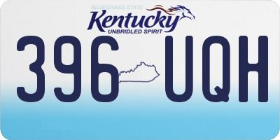 KY license plate 396UQH
