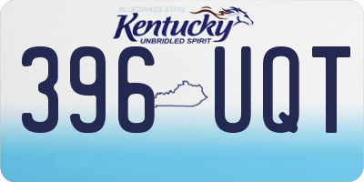 KY license plate 396UQT