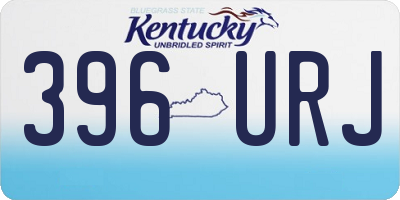 KY license plate 396URJ