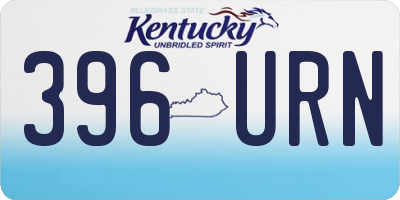 KY license plate 396URN