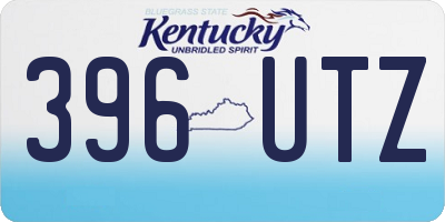 KY license plate 396UTZ