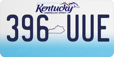 KY license plate 396UUE