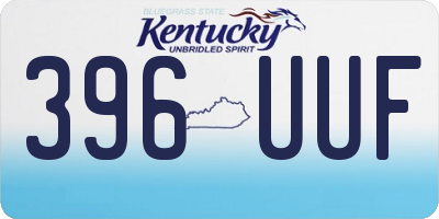 KY license plate 396UUF