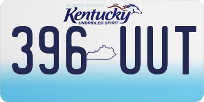 KY license plate 396UUT
