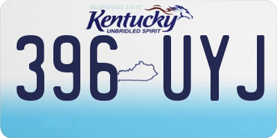 KY license plate 396UYJ