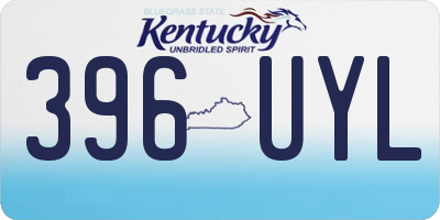 KY license plate 396UYL
