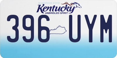 KY license plate 396UYM