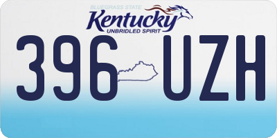 KY license plate 396UZH