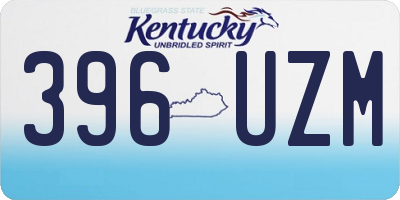 KY license plate 396UZM