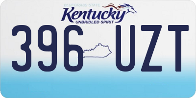 KY license plate 396UZT