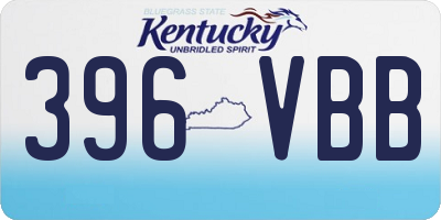 KY license plate 396VBB