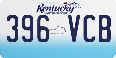 KY license plate 396VCB