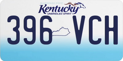 KY license plate 396VCH