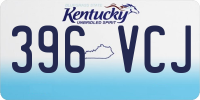 KY license plate 396VCJ