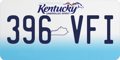 KY license plate 396VFI