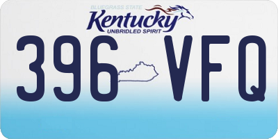 KY license plate 396VFQ