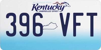 KY license plate 396VFT