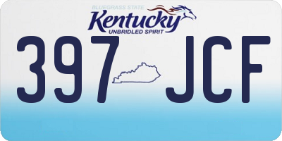 KY license plate 397JCF