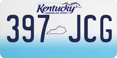 KY license plate 397JCG