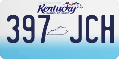 KY license plate 397JCH