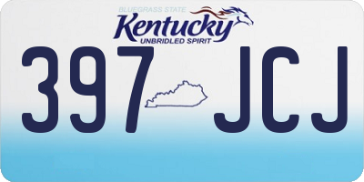 KY license plate 397JCJ