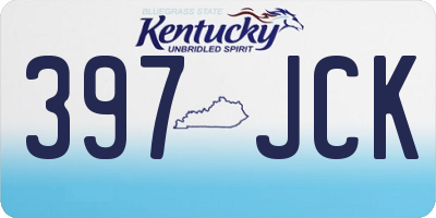 KY license plate 397JCK