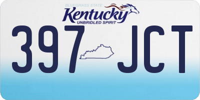 KY license plate 397JCT