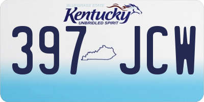 KY license plate 397JCW