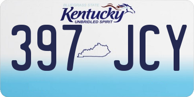 KY license plate 397JCY